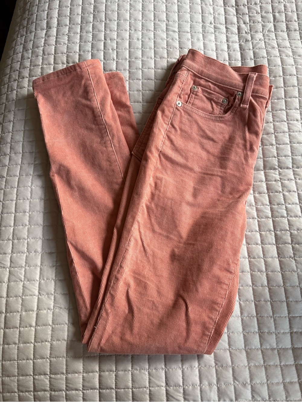 Rag & Bone Pink Corduroy size 27